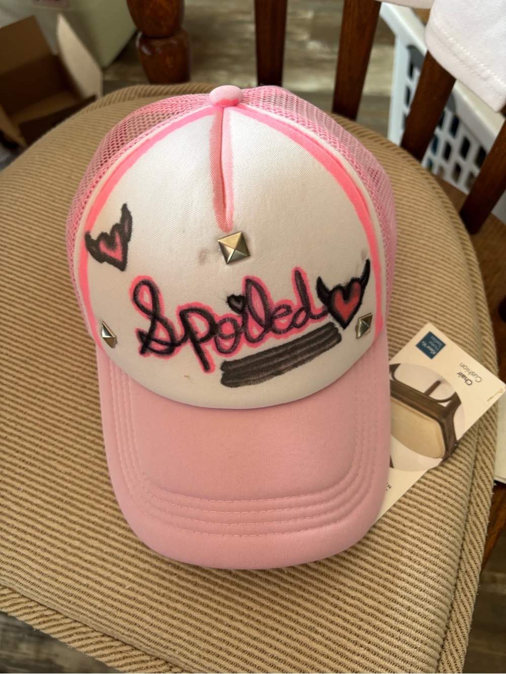 Pink 'Spoiled' Trucker Cap